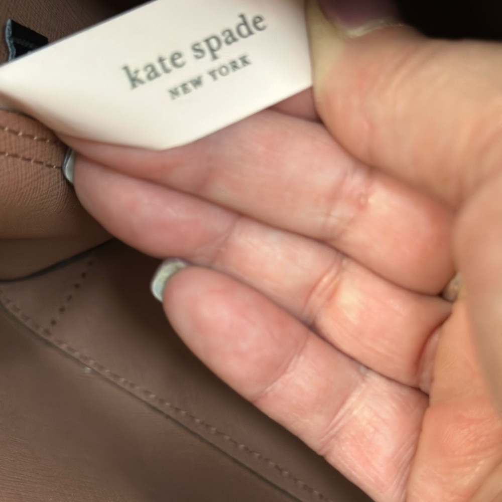 Kate Spade Eva small tote in metallic ash msrp is $329 EUC - Picture 2 of 10